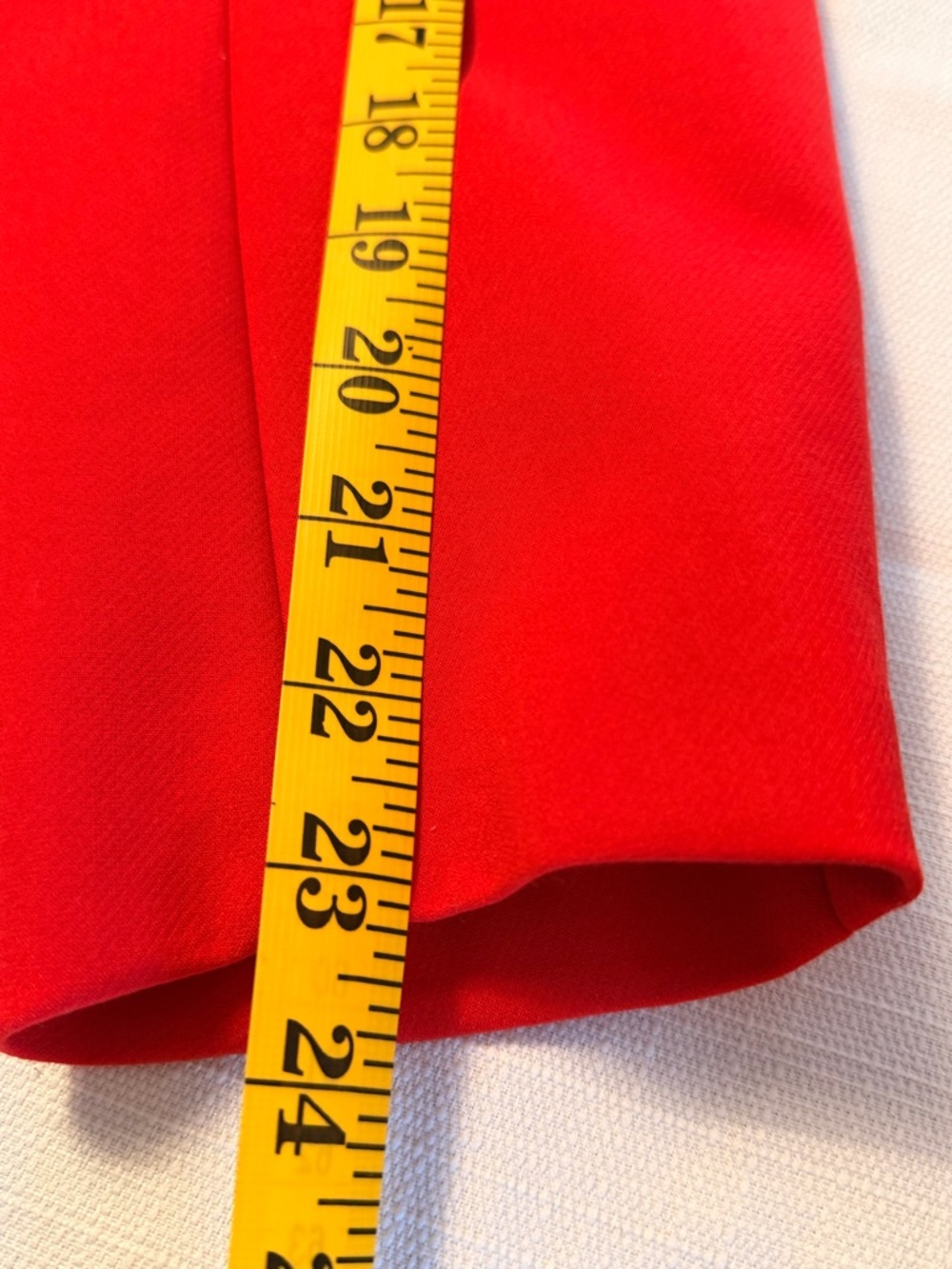 Zara Red Cropped Jacket with Flap Pockets - Picture 6 of 6